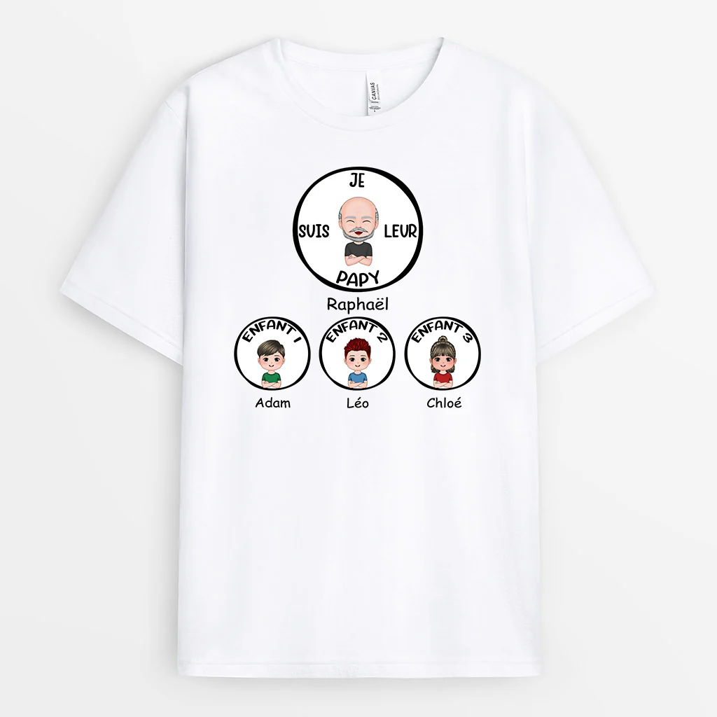 Tee Shirt Personnalisé Papy - Je Suis Leur Papy