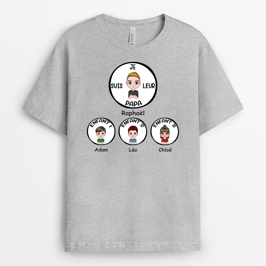 Tee Shirt Personnalisé Papy - Je Suis Leur Papy - Image 2