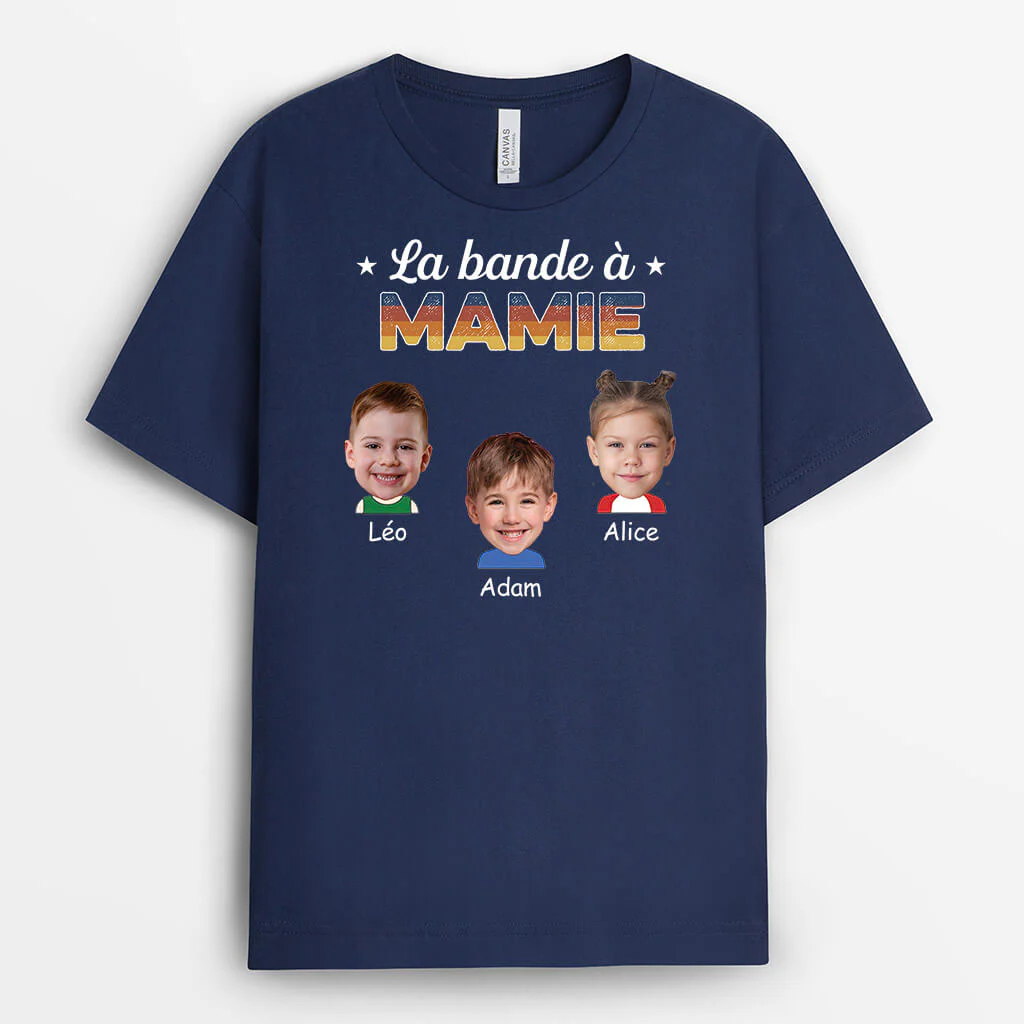 T shirt Personnalisé Maman Avec Photos - La Bande A Maman/ Mamie - Image 2