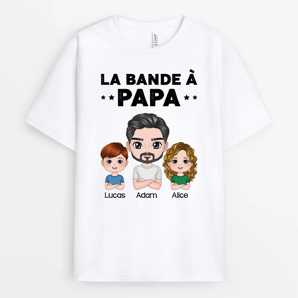 Tee Shirt Personnalisé Papy - La Bande À Papy Version Trop Chou - Image 2