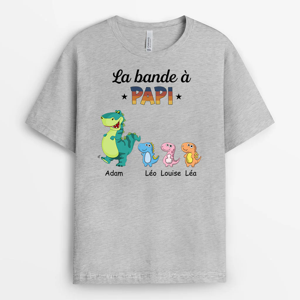 T Shirt Personnalisé Papy - La Bande À Papisaurus