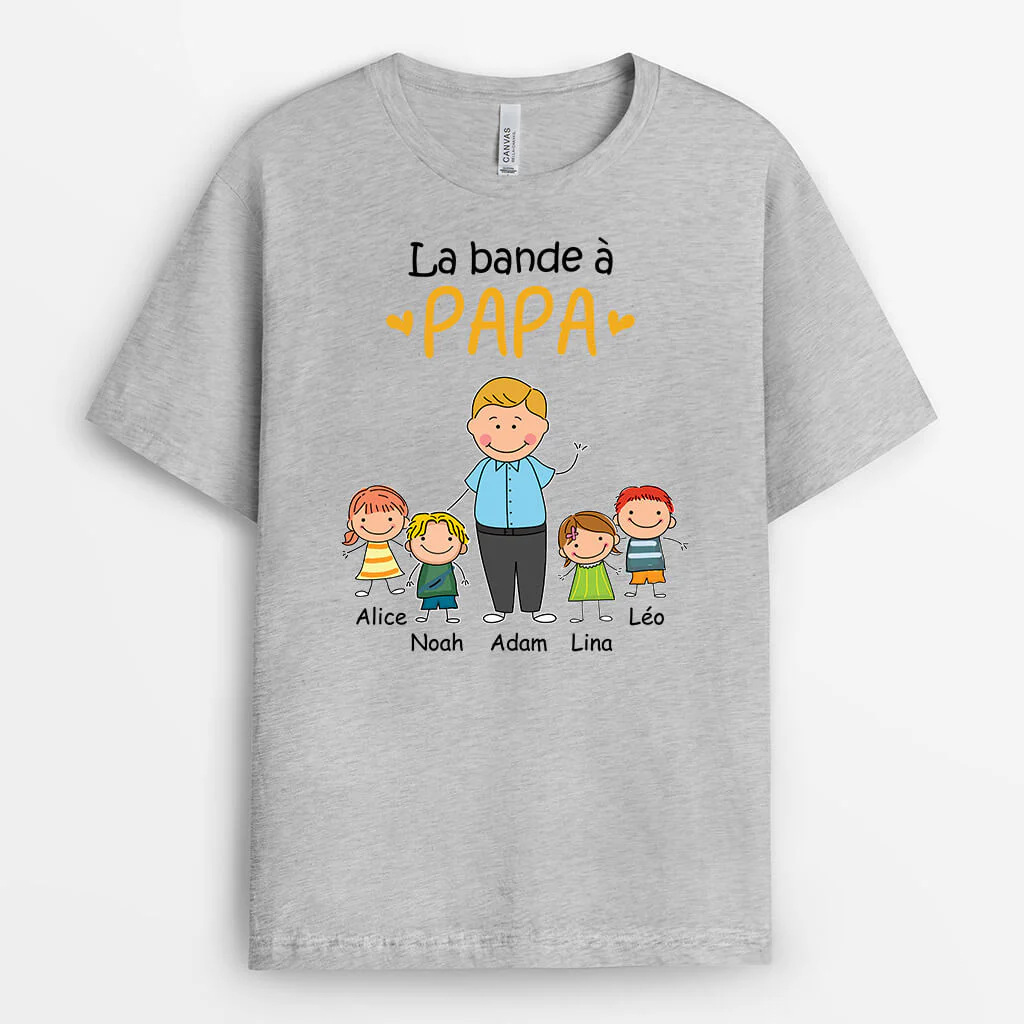 T Shirt Personnalisé Papy - La Bande À Papi Dessin - Image 2