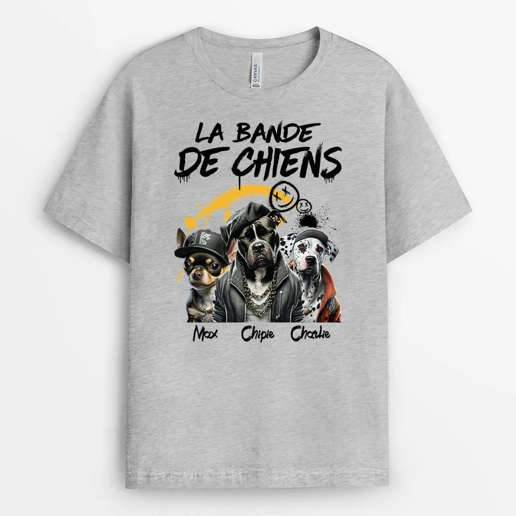 T-shirt pour Chien Personnalisé - La Bande De Chiens