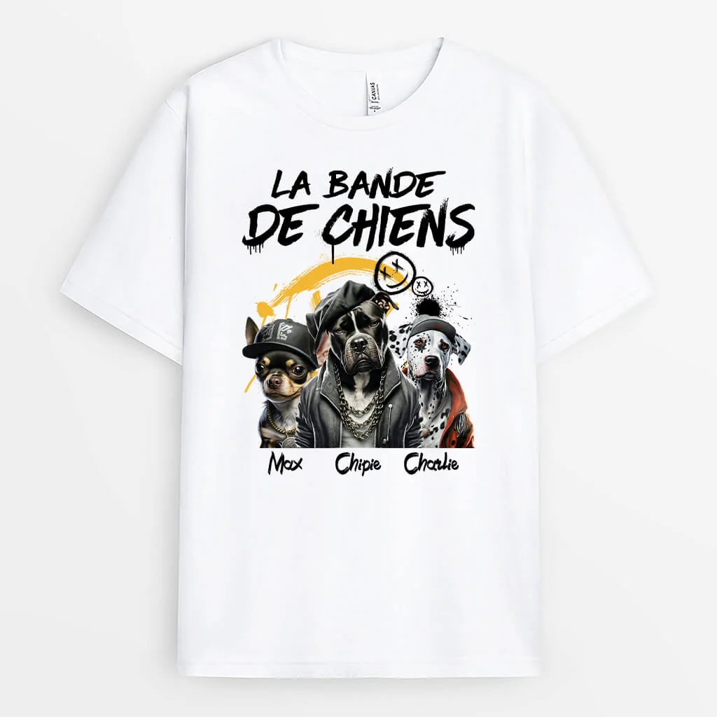 T-shirt pour Chien Personnalisé - La Bande De Chiens - Image 2