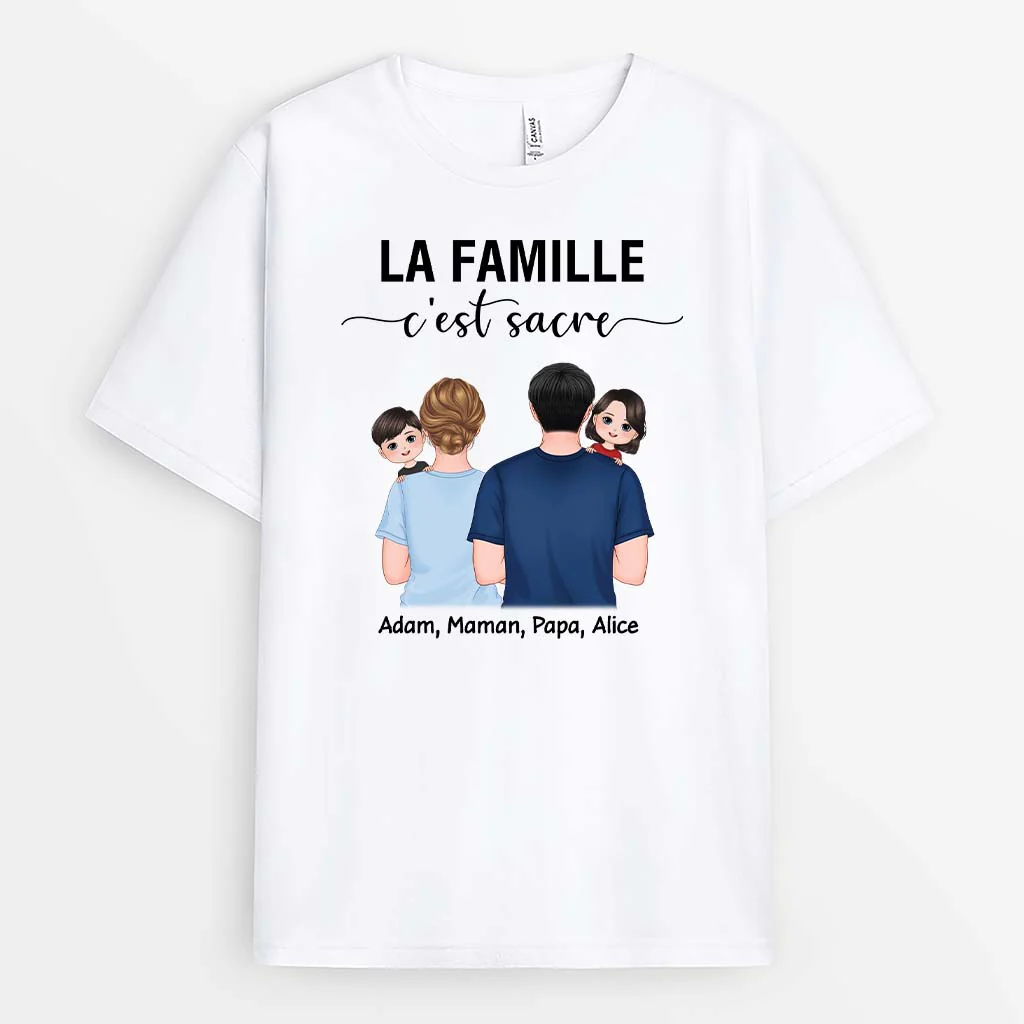 T Shirt Personnalisé Famille - C’est Sacré