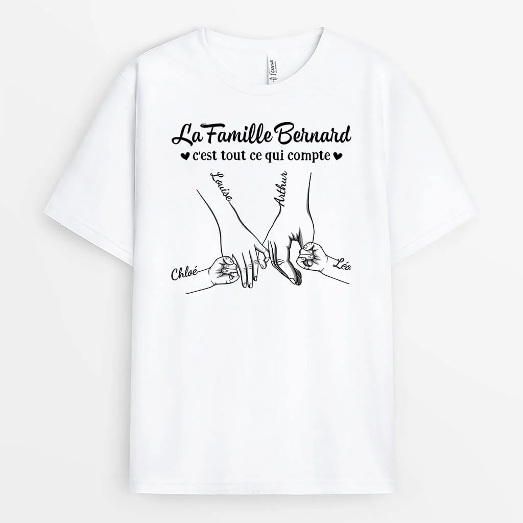 T Shirt Famille Personnalisé - C’est Tout Ce Qui Compte
