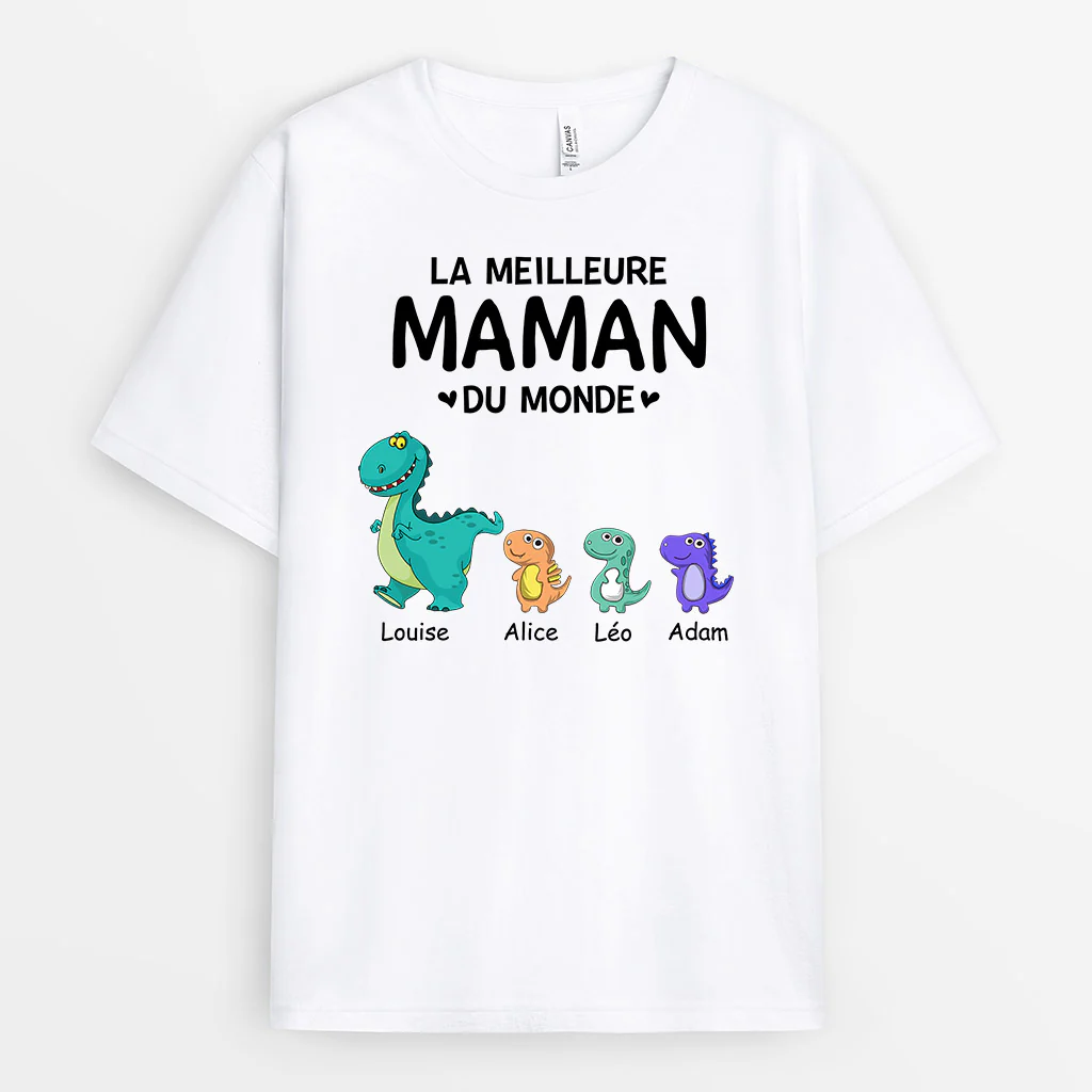 T Shirt Personnalisé Mamie - La Meilleure Mamie du Monde - Image 2