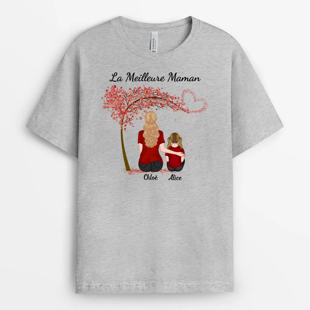 Tee-shirt Mamie Personnalisé - La Meilleure Mamie - Image 2