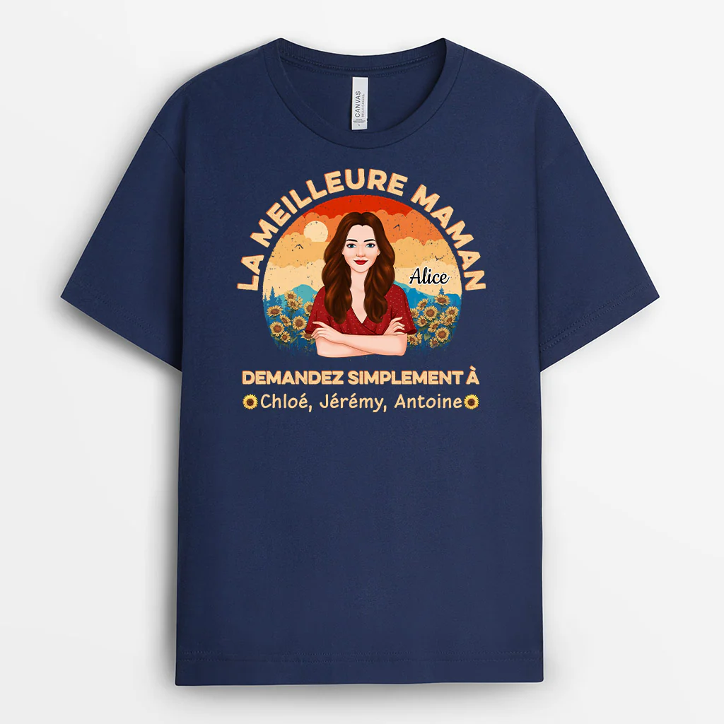 Tee Shirt Mamie Personnalisé - La Meilleure Mamie - Image 2