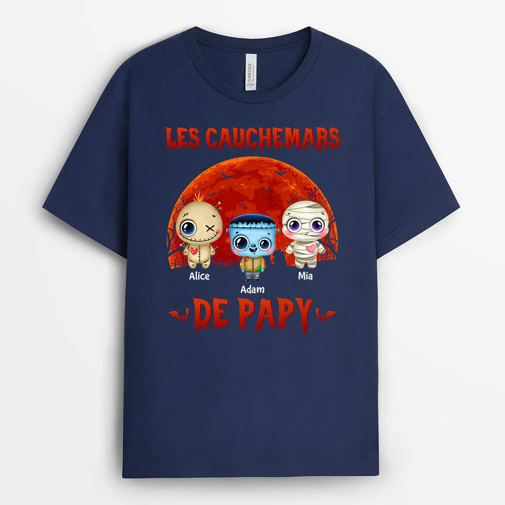 T shirt Personnalisé Papi - Le Cauchemar De Grand-Père