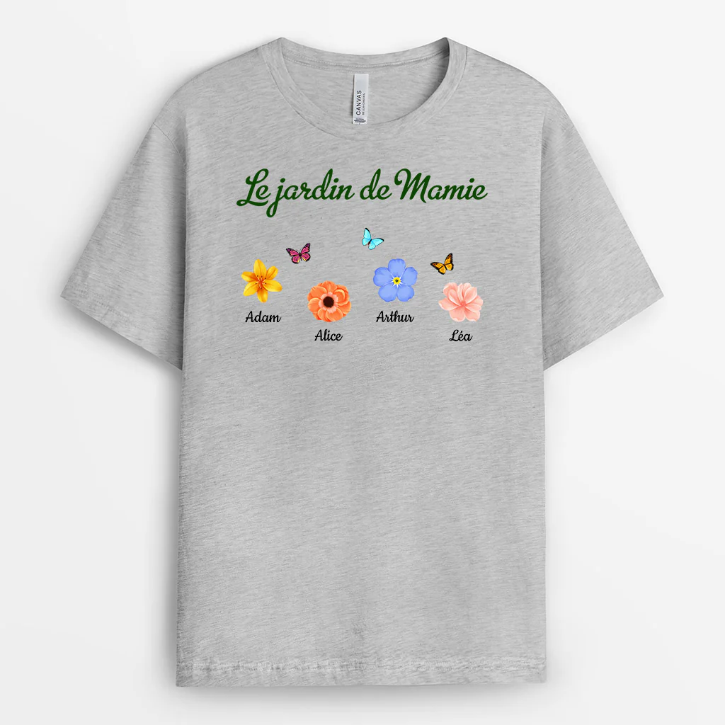 Tee Shirt Personnalisé Grand Mère - Le Jardin de Mamie