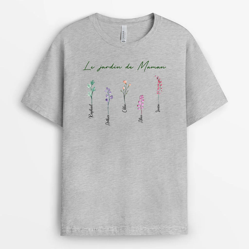 T Shirt Personnalisé Mamie - Le Jardin De Mamie - Image 2