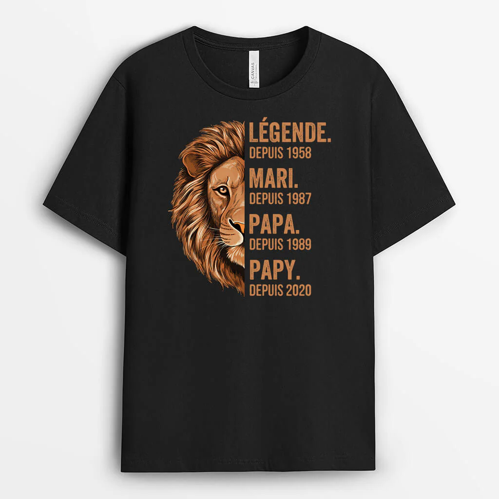 T-shirt Legend - Cadeau Personnalisé Pour Homme