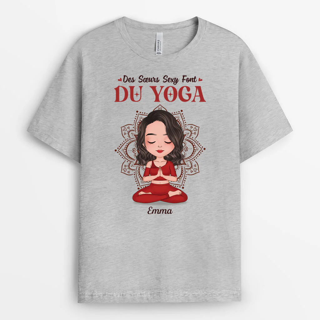 Tee Shirt Personnalisé Maman - Les Mamans Sexy Font Du Yoga