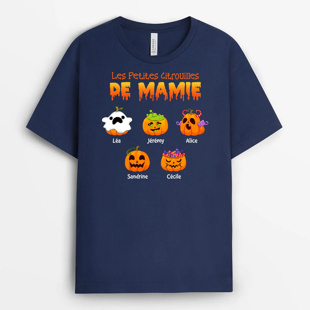 Tee Shirt Personnalisé Maman - Les Petites Citrouilles De Halloween - Image 2