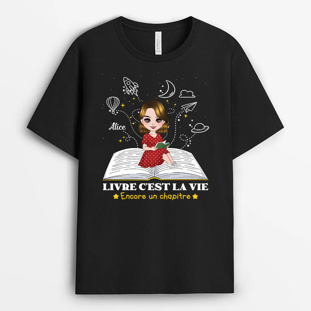 T-shirt Personnalisé Femme | C'est La Vie Livre