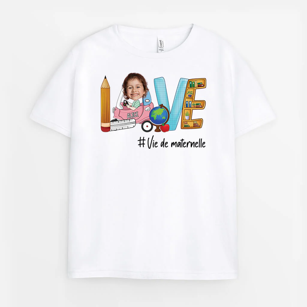 Tee Shirt Enfant Personnalisé Photo – Love Vie De Maternelle
