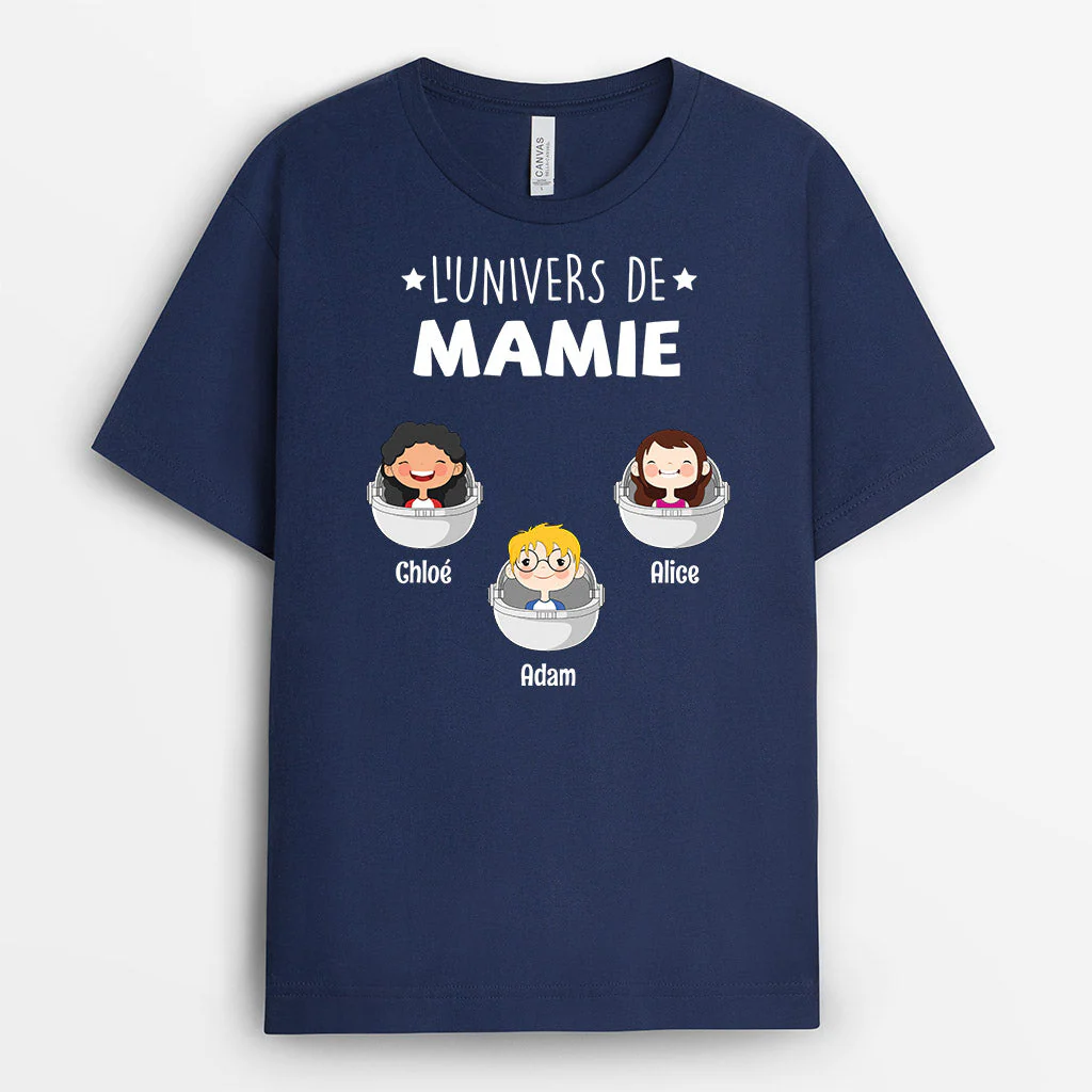 Tee Shirt Personnalisé Mamie - L’Univers de Mamie