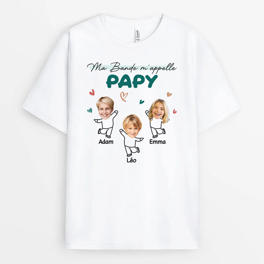 Tee-shirt mamie personnalisé – Ma bande m’appelle mamie/maman - Image 2