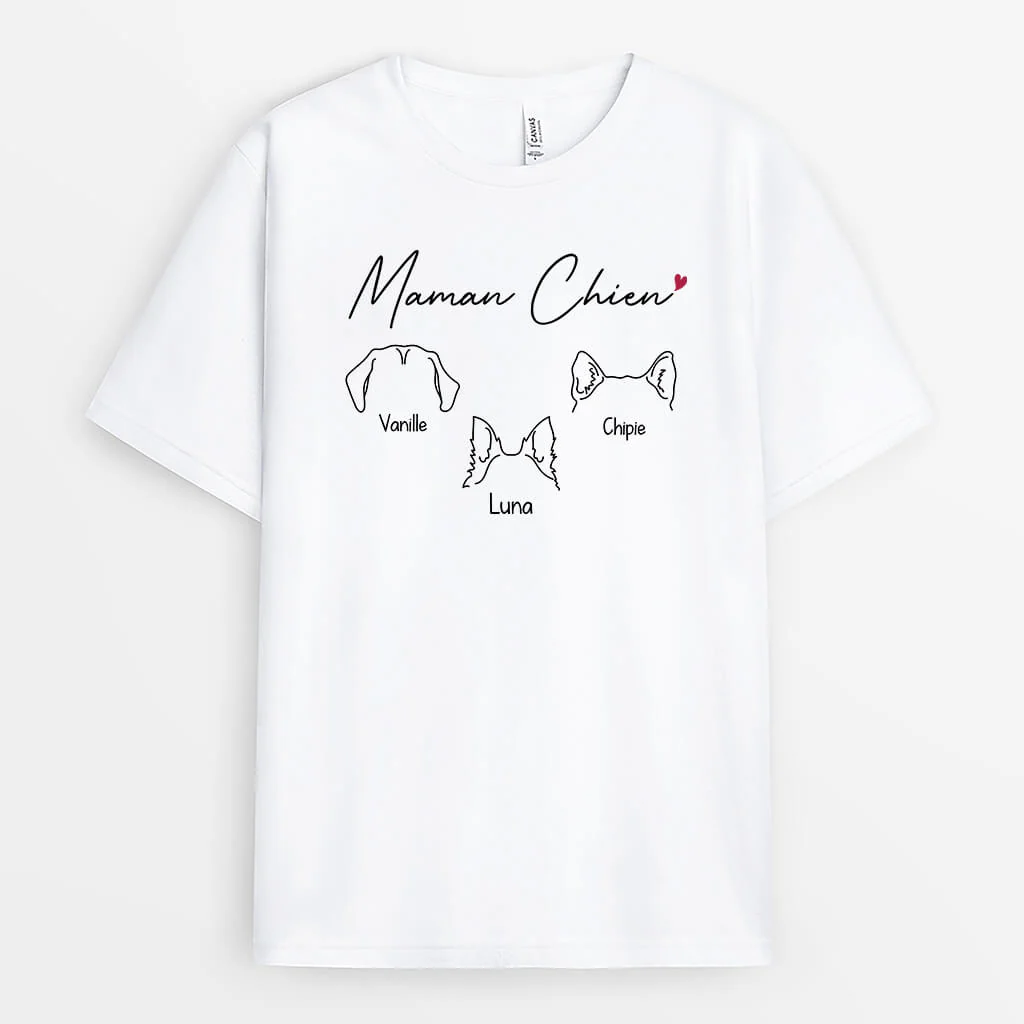 T-shirt Personnalisé Maman - Maman Chat Version Texte