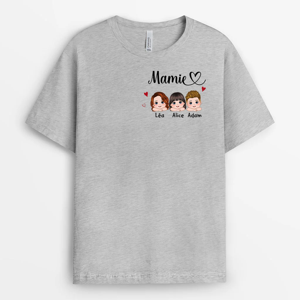 Tee Shirt Personnalisé Mamie - Mamie et Enfants