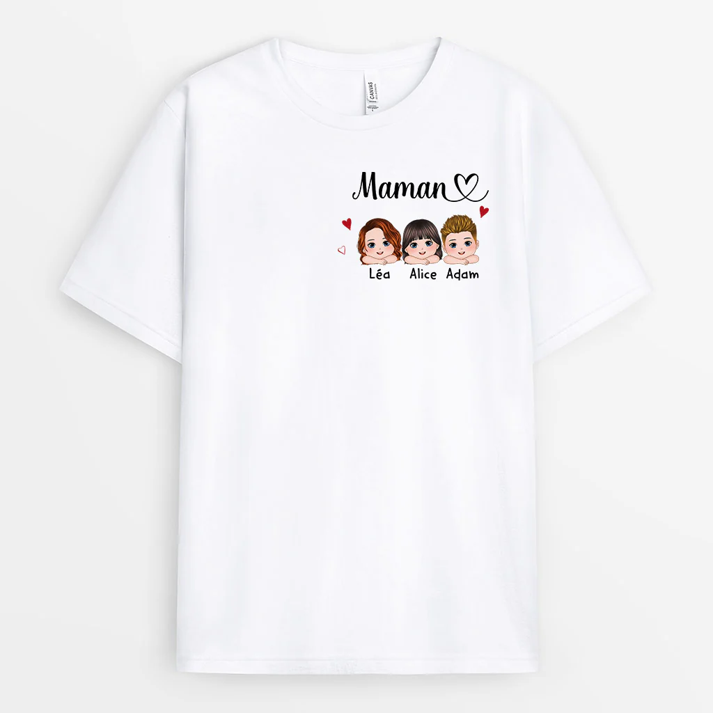 Tee Shirt Personnalisé Mamie - Mamie et Enfants - Image 2