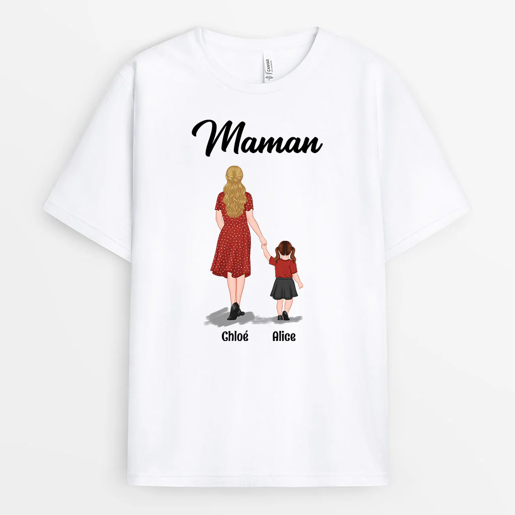 Tee Shirt Personnalisé Grand Mère - Mamie et Enfants - Image 2