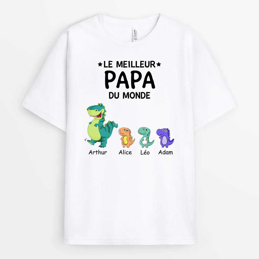 T-shirt Personnalisé Pour Papy - Meilleur Papy Du Monde - Image 2