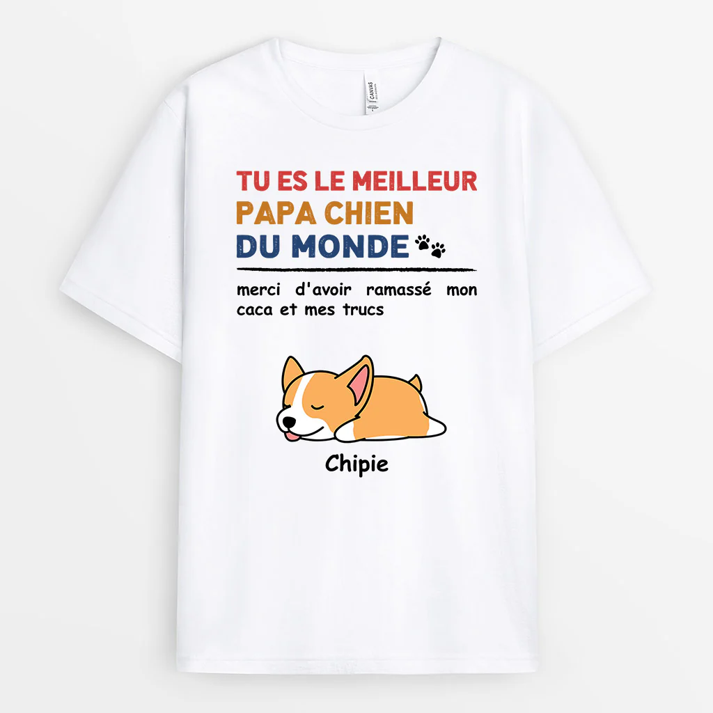T-shirt Personnalisé - Meilleure Maman Chien Du Monde