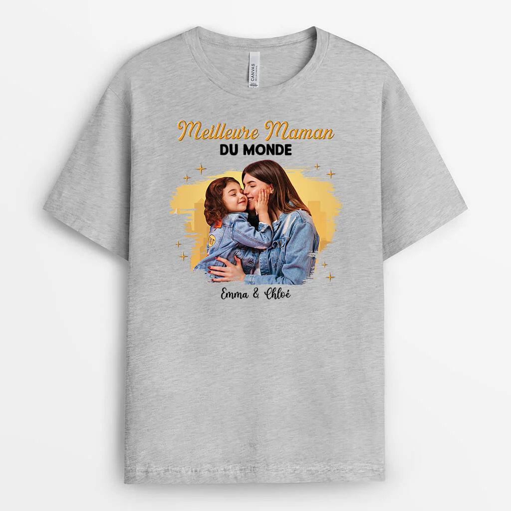 Tee Shirt Personnalisé Mamie - Meilleure Mamie du Monde - Image 2