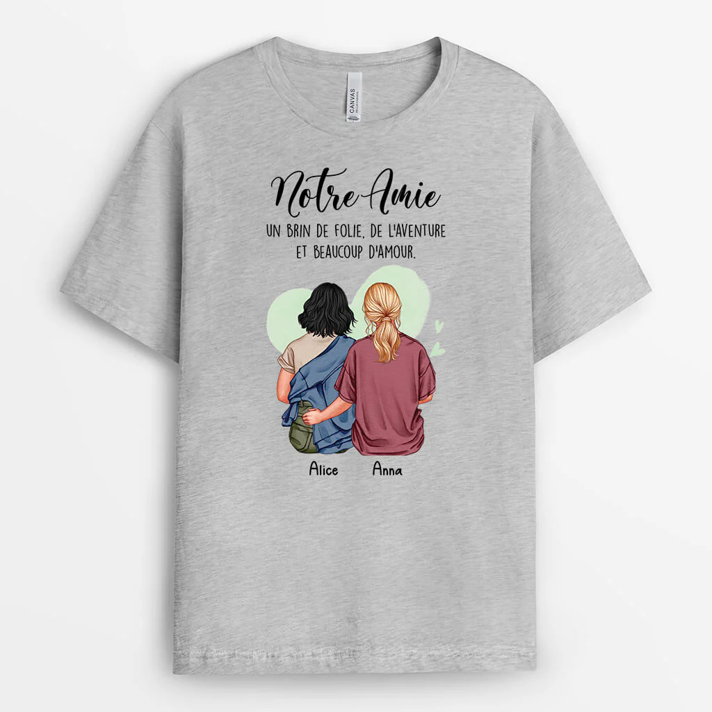 T-shirt Notre Sœur Beaucoup D'Amour Personnalisé - Image 2