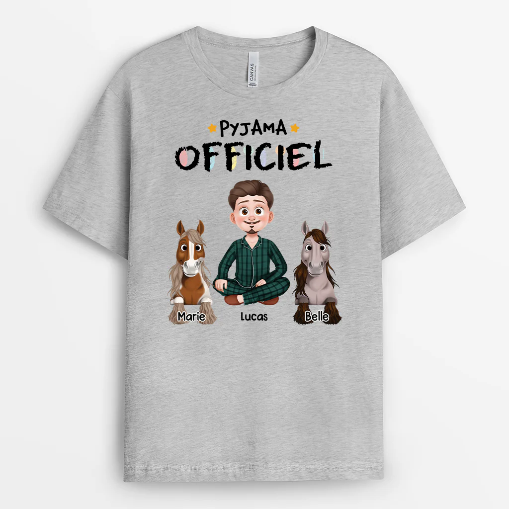 Pyjama Cheval - T-shirt Personnalisé - Image 2
