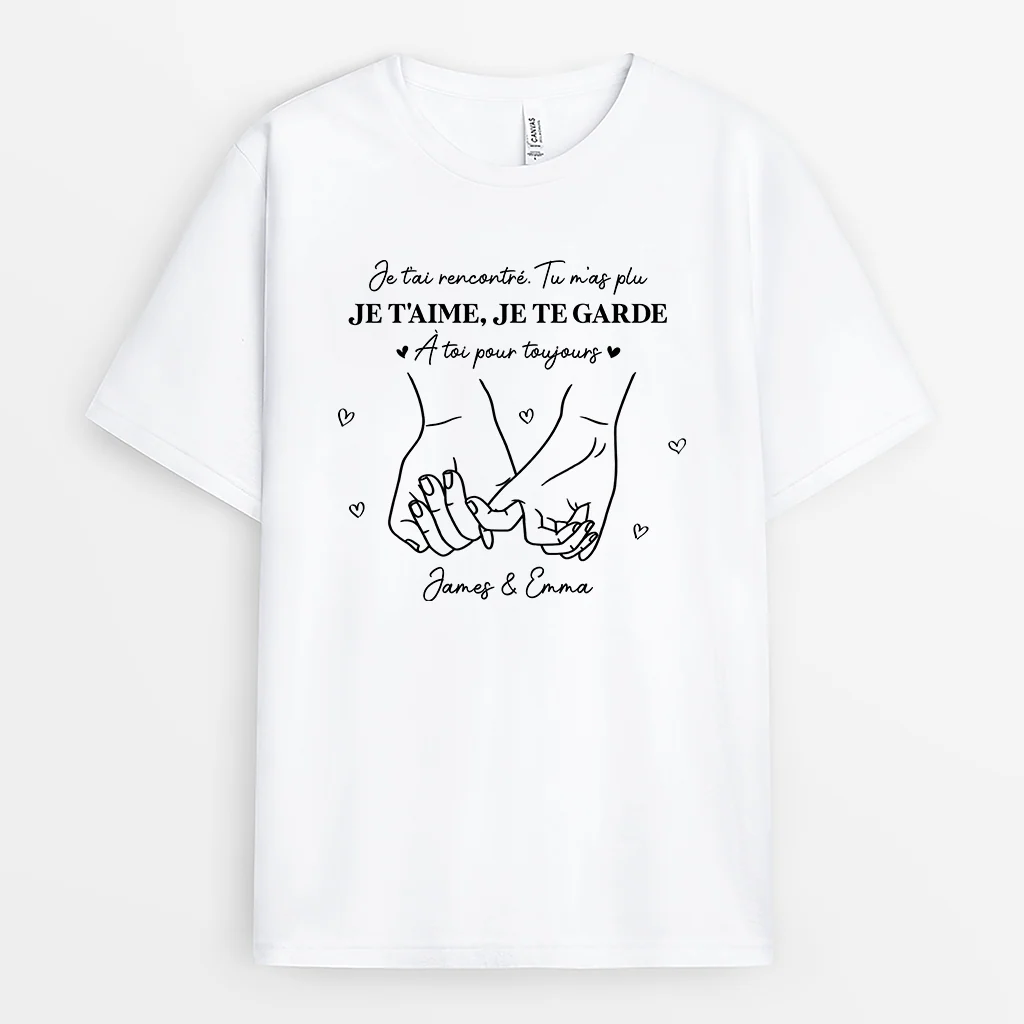 Tee Shirt Personnalisé Couple – À Toi Pour Toujours