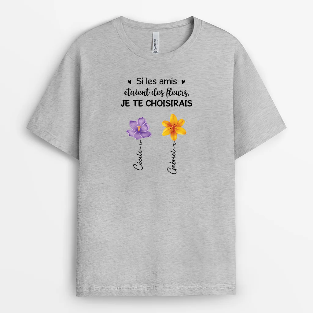 Tee Shirt Personnalisé Meilleure Amie - Amies Comme Des Étoiles - Image 2