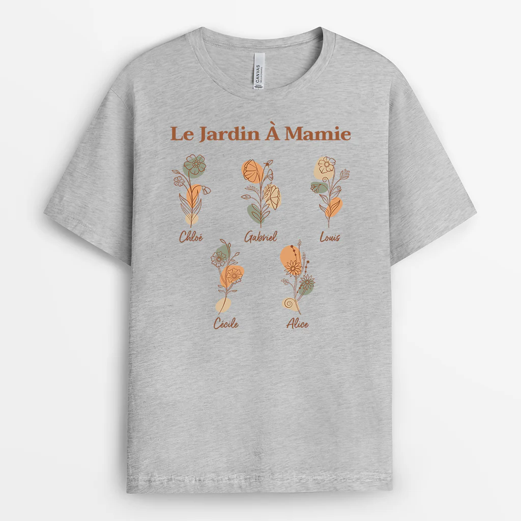 T Shirt Personnalisé Maman - Le Jardin de Maman - Image 2