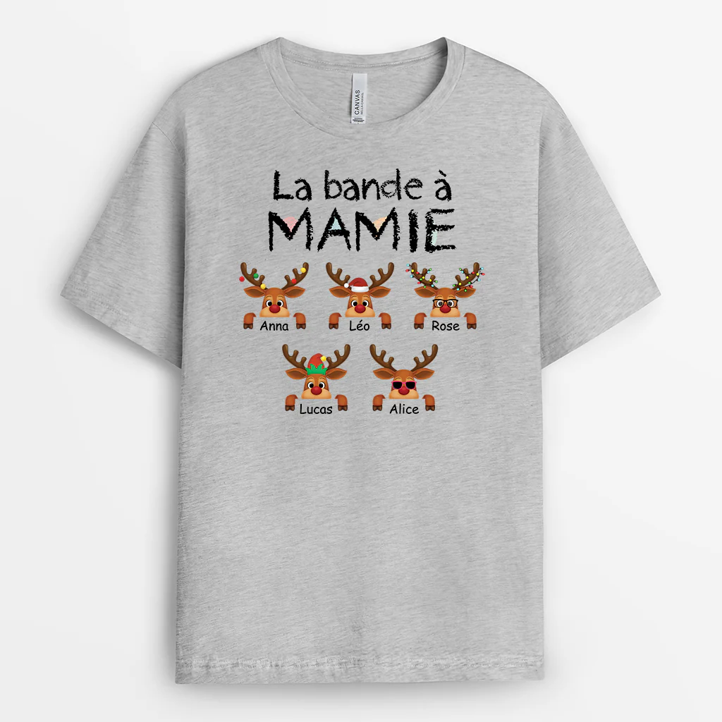 T-shirt Personnalisé - Jolis Rennes De Papy Mamie - Image 2