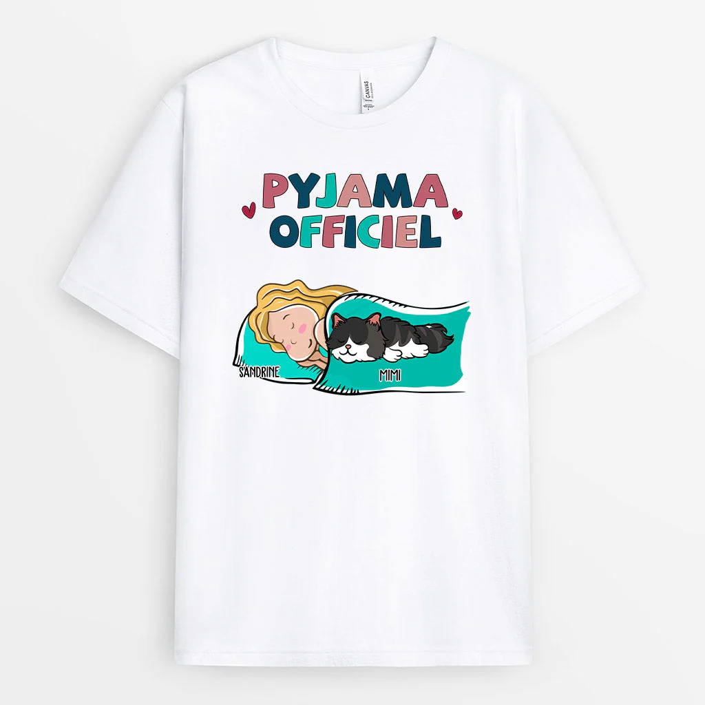 Tee Shirt Femme Personnalisé Pas Cher – Pyjama Officiel Chat