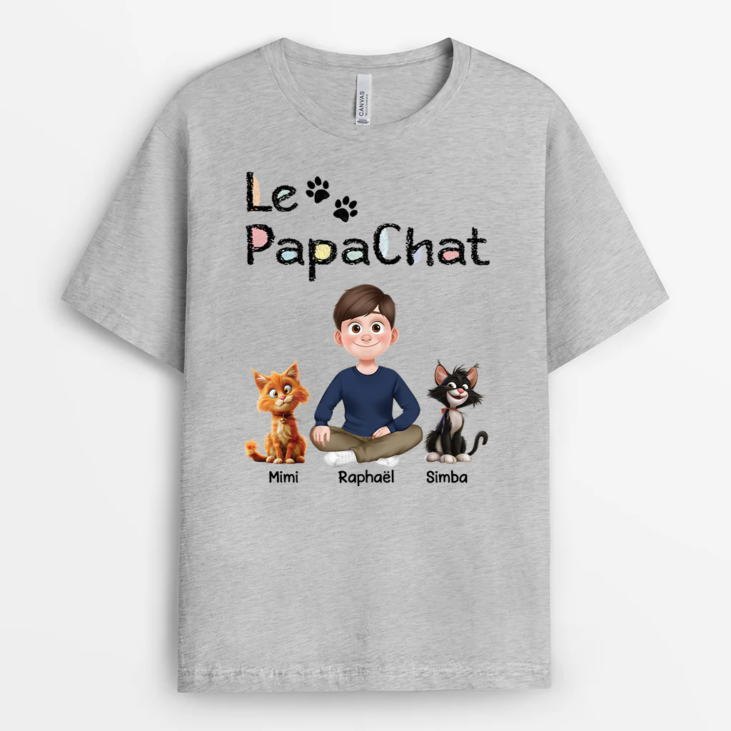 Tee Shirt Personnalisé Chat – La Maman Chat - Image 2