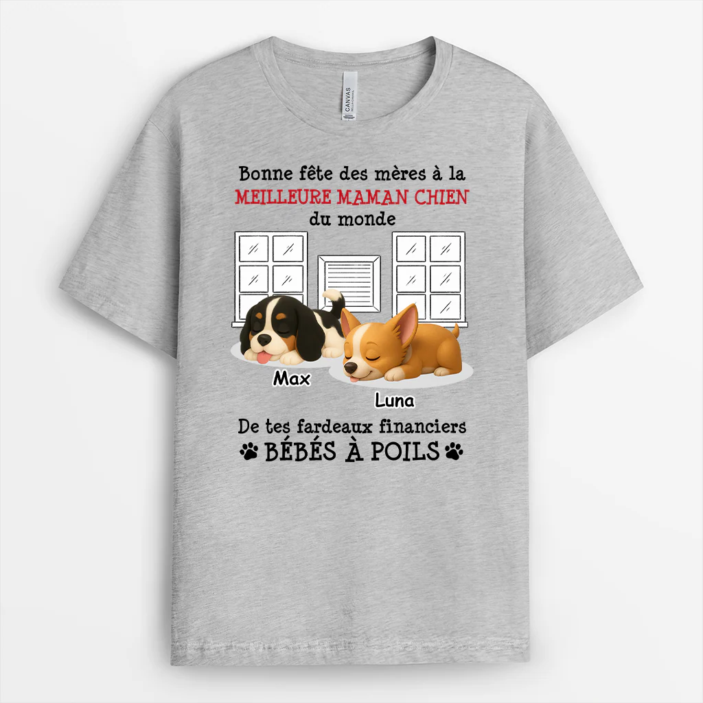 T-shirt Personnalisé Chien - Cadeau Fête Des Pères Pour Papa Chien - Image 2