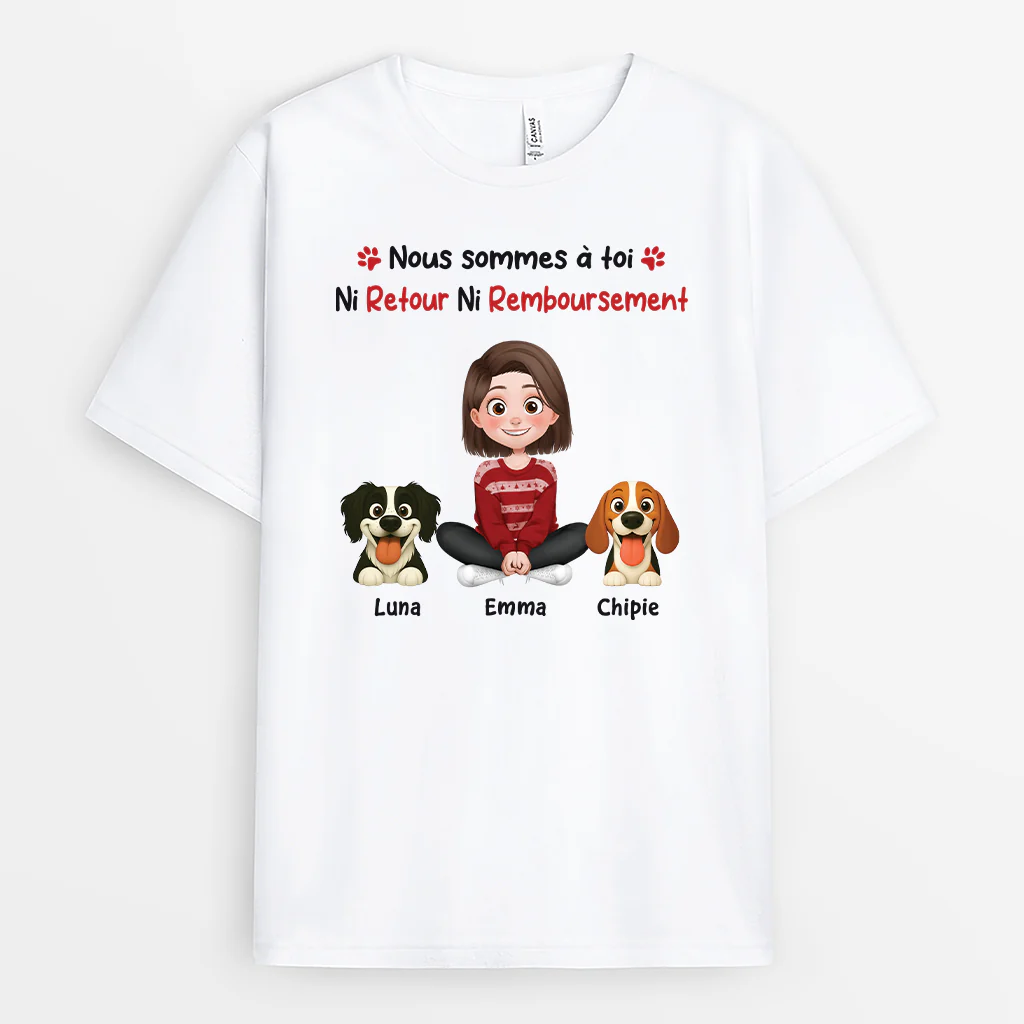 T Shirt Pour Chien Personnalisé | Nous Sommes À Toi