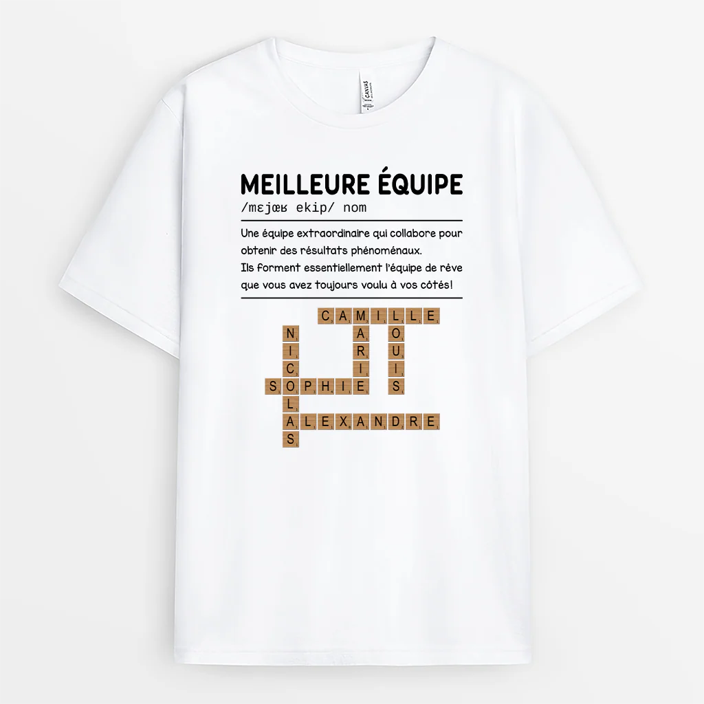 T-Shirt Collègue Personnalisé - Cadeau Pour Équipe De Travail
