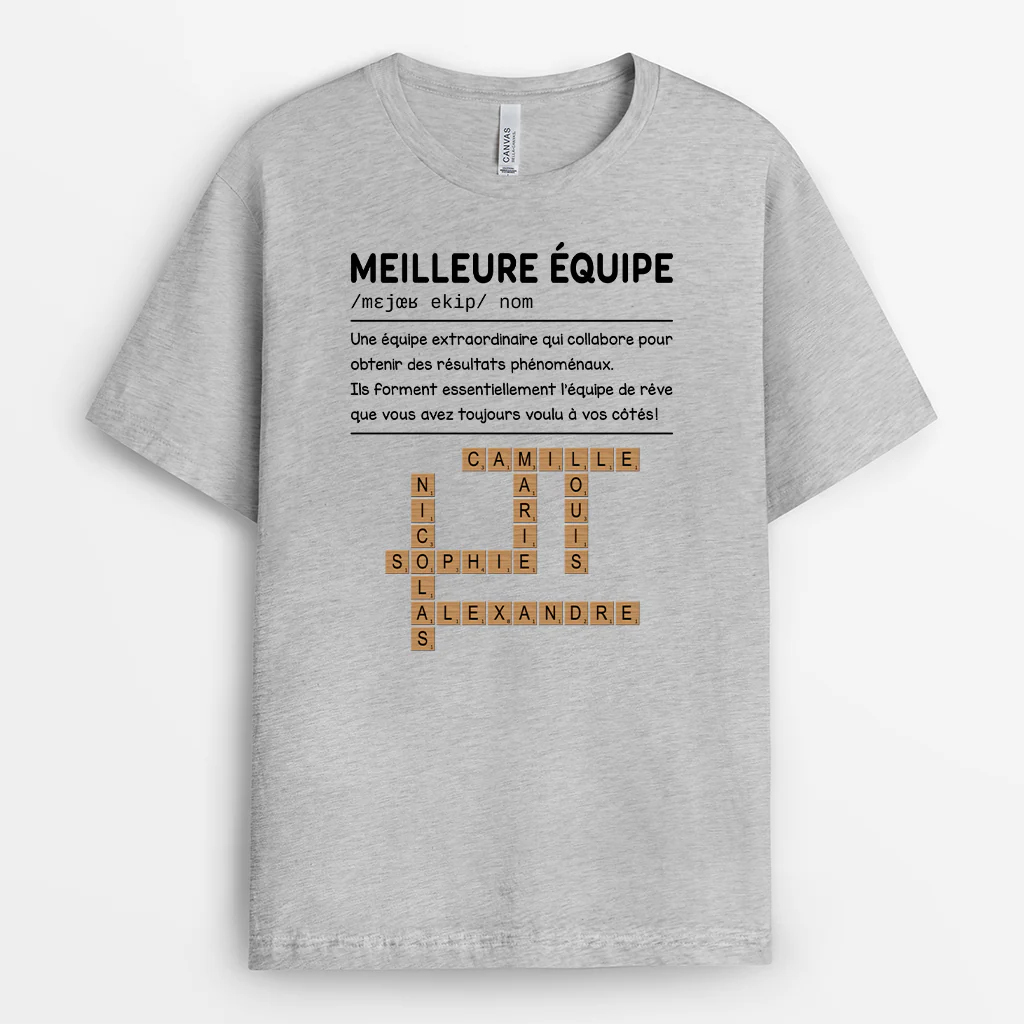 T-Shirt Collègue Personnalisé - Cadeau Pour Équipe De Travail - Image 2