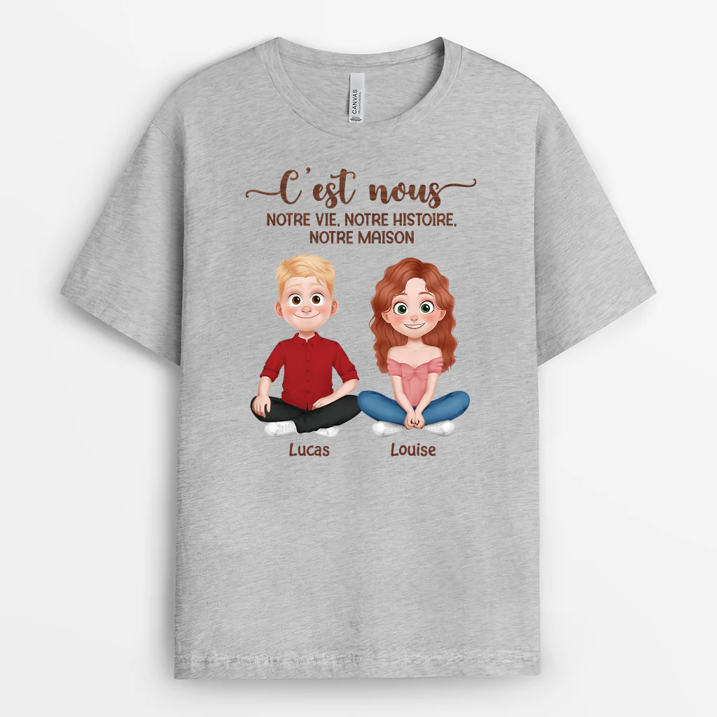 T-shirt Personnalisé pour Couple - C'est Nous - Image 2