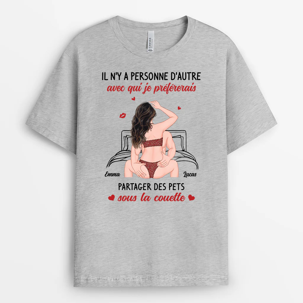 Tee Shirt Personnalisé Couple – Il N’y A Personne D’autre - Image 2