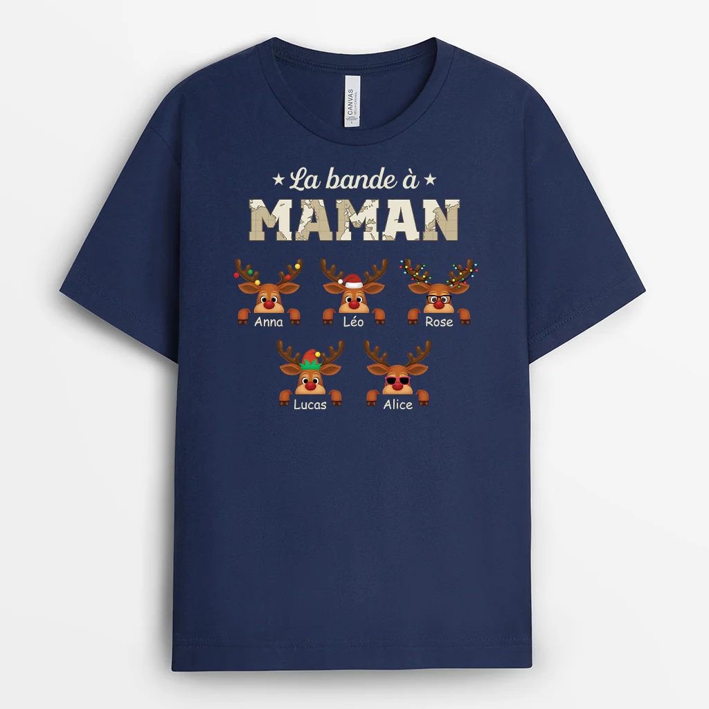 T-Shirt Personnalisé Papa Et Fils | La Bande À Papa Renne - Image 2