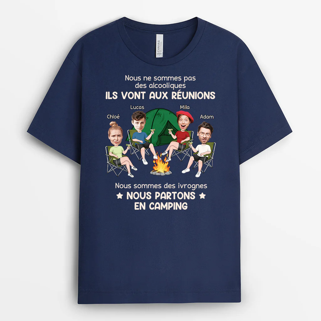 T-shirt Personnalisé - Des Ivrognes - Avec Visages - Image 2