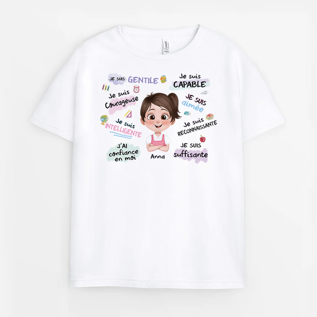 Tee Shirt Personnalisé Enfant - Je Suis - Version Mignon