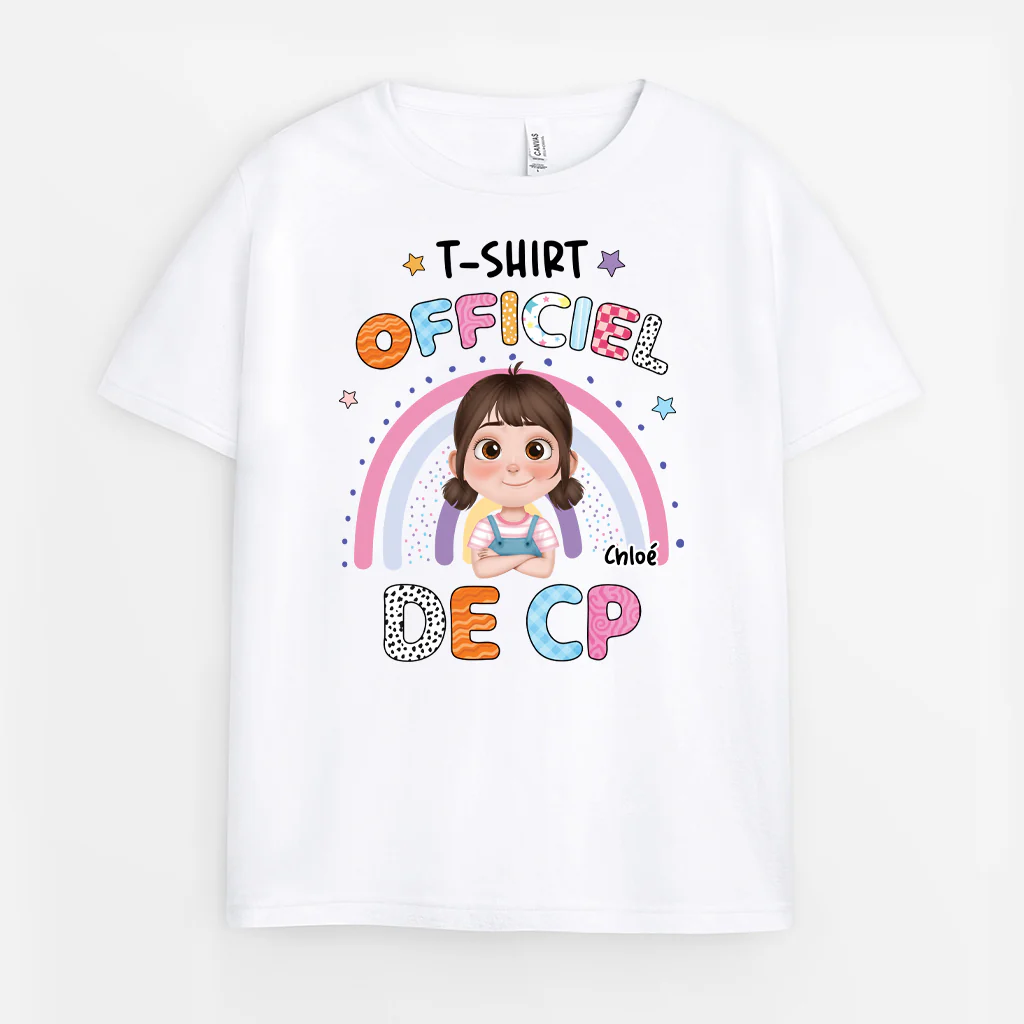 Tee Shirt Personnalisé Enfant - Officiel de la Maternelle