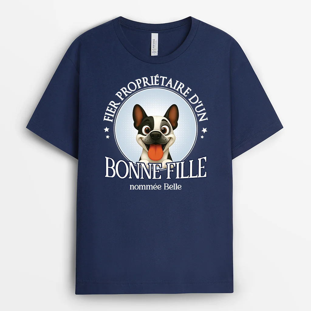T-shirt Personnalisé - Fier Propriétaire D'un Bon Chien - Image 2