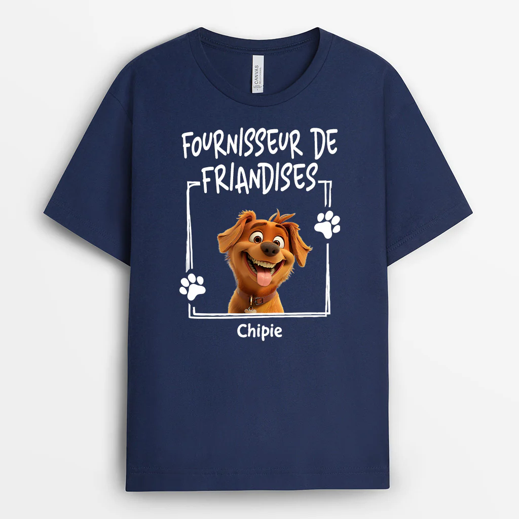 T-shirt Personnalisé - Fournisseur De Friandises - Cadeau Pour Amoureux Des Animaux - Image 2